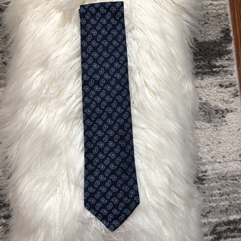 Nautica Navy Paisley Silk Tie